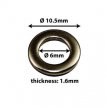 105130000005 Metalen rondelle black voor spanschroef (20x)
